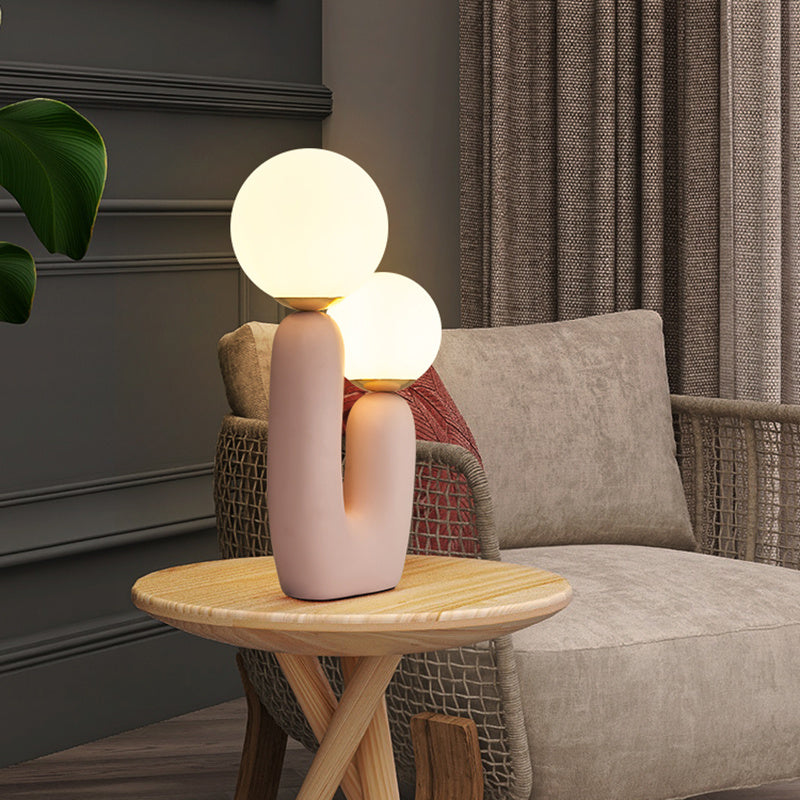 Twin Orbs Table Lamp