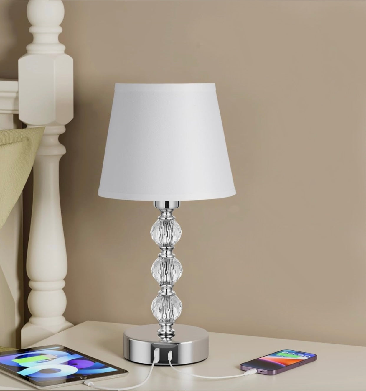 CrystalCharge Table Lamp