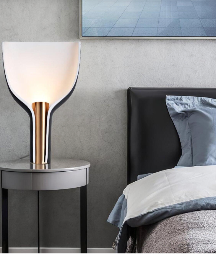 Chrome Blossom Table Lamp