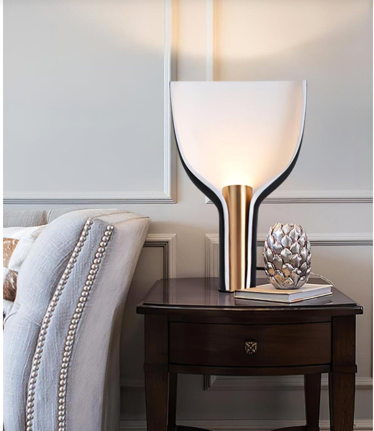 Chrome Blossom Table Lamp