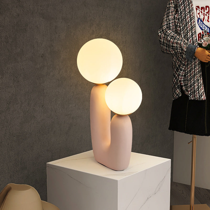 Twin Orbs Table Lamp