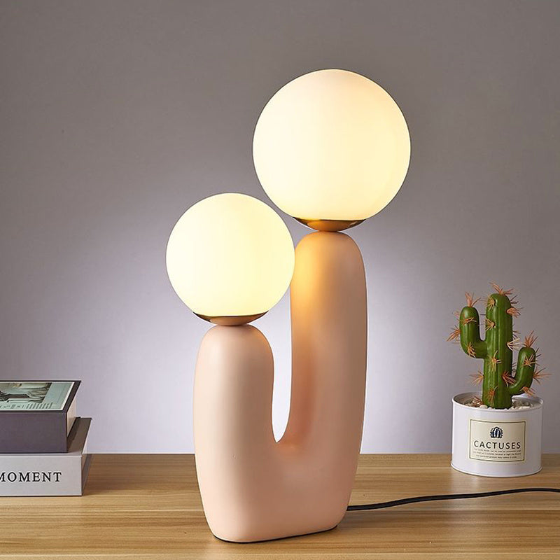 Twin Orbs Table Lamp